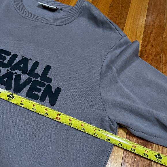 Fjallraven Logo Sweater Lavender Grey Spellout Pullover Casual Small - Picture 6 of 9